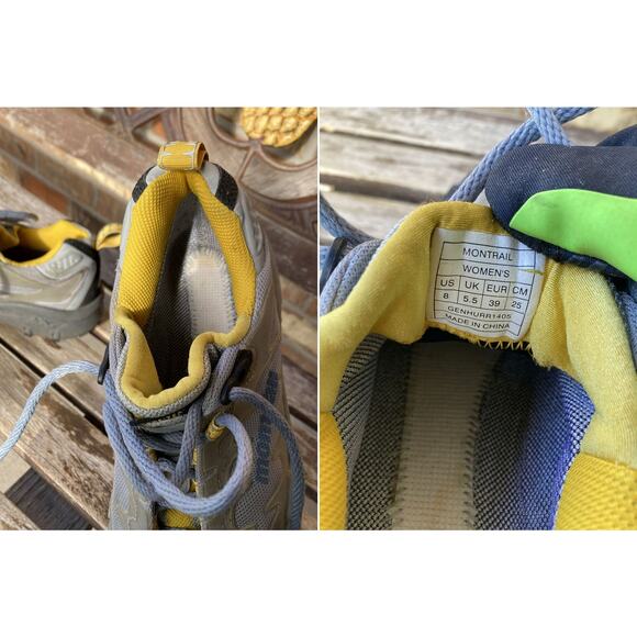 Women's Size 8 Montrail Genhurr 1405 Hiking Trail Running Shoes - Picture 4 of 4